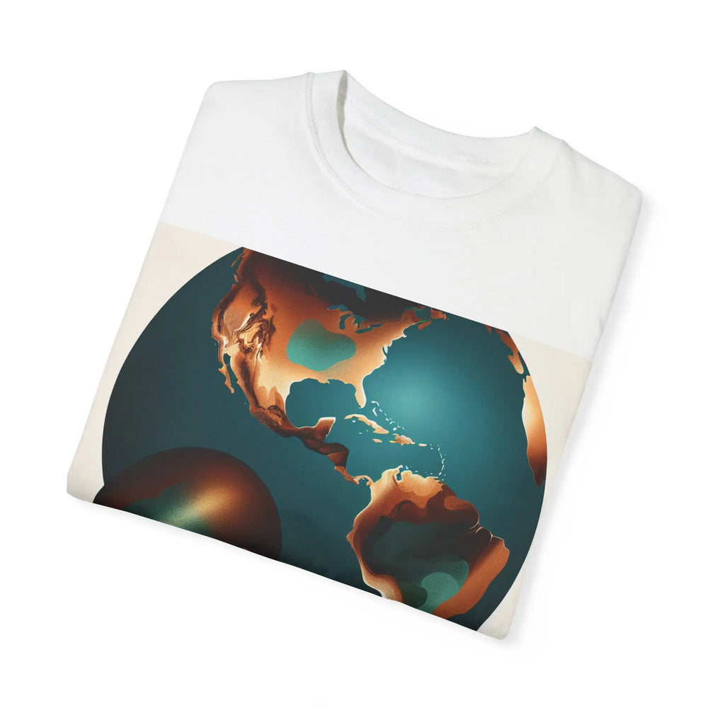 Weight of The World - Unisex Garment-Dyed T-Shirt - Bold Graphic Design Printify