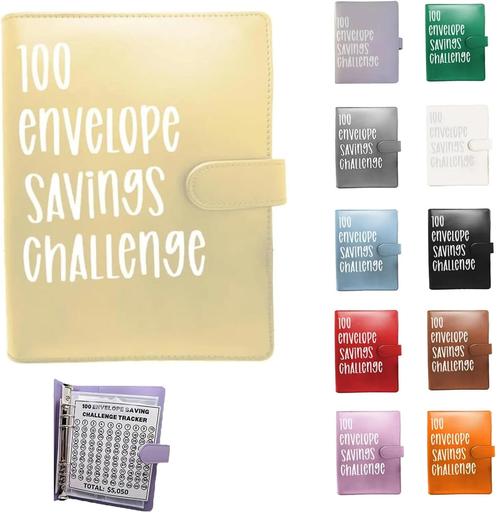 100 Envelope Money Saving Challenge Binder, Save up to $5050.00 Artlaza-AMA