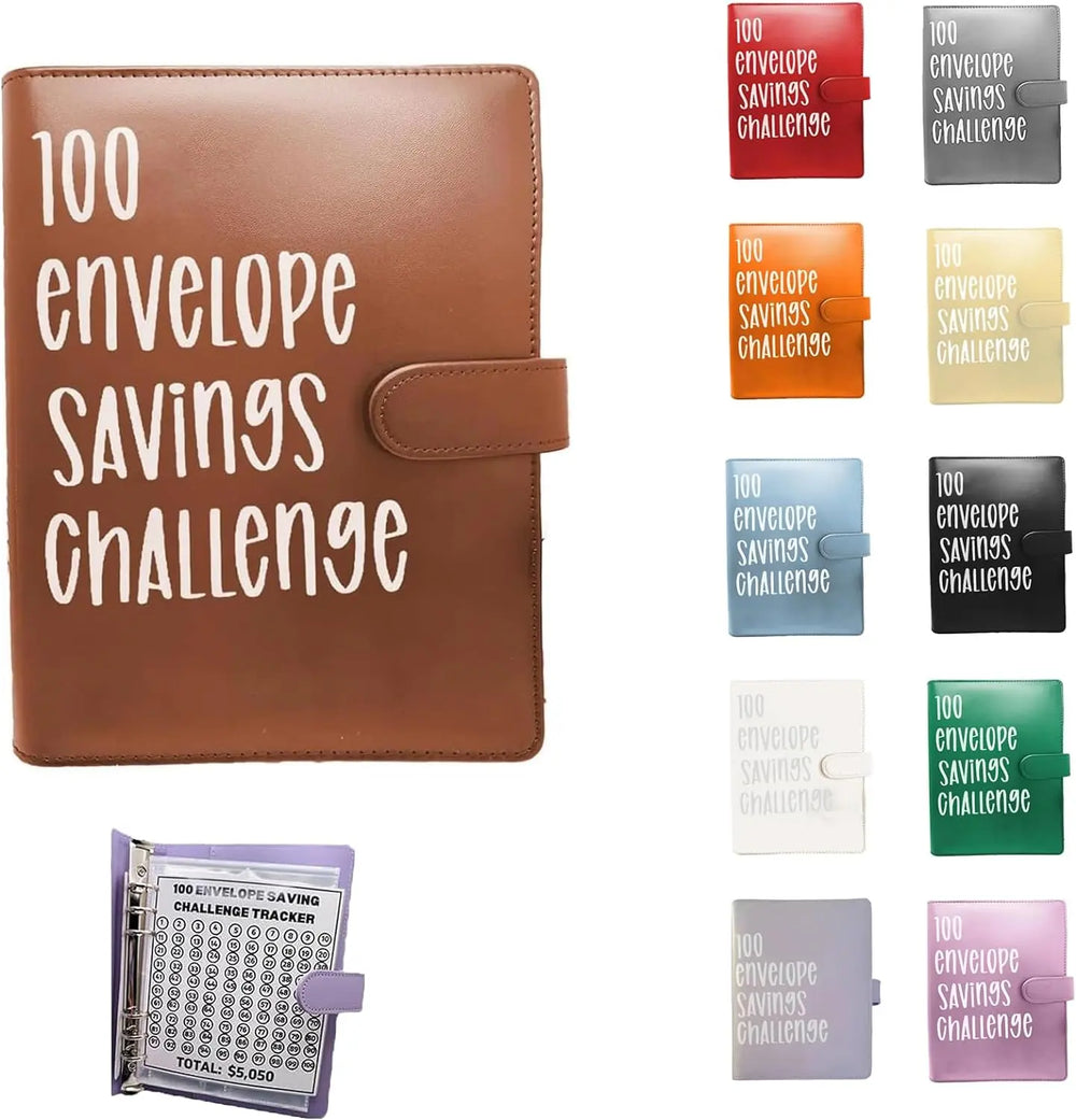 100 Envelope Money Saving Challenge Binder, Save up to $5050.00 Artlaza-AMA