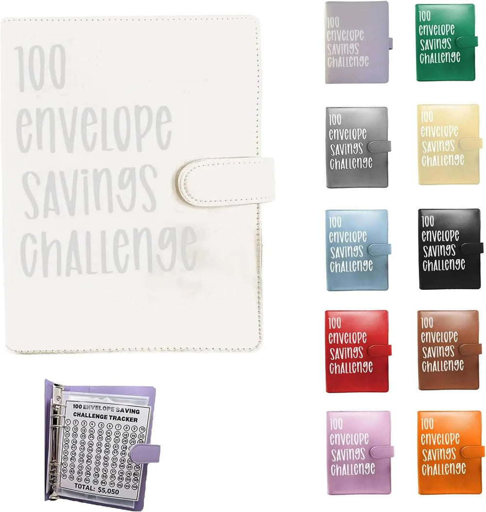 100 Envelope Money Saving Challenge Binder, Save up to $5050.00 Artlaza-AMA