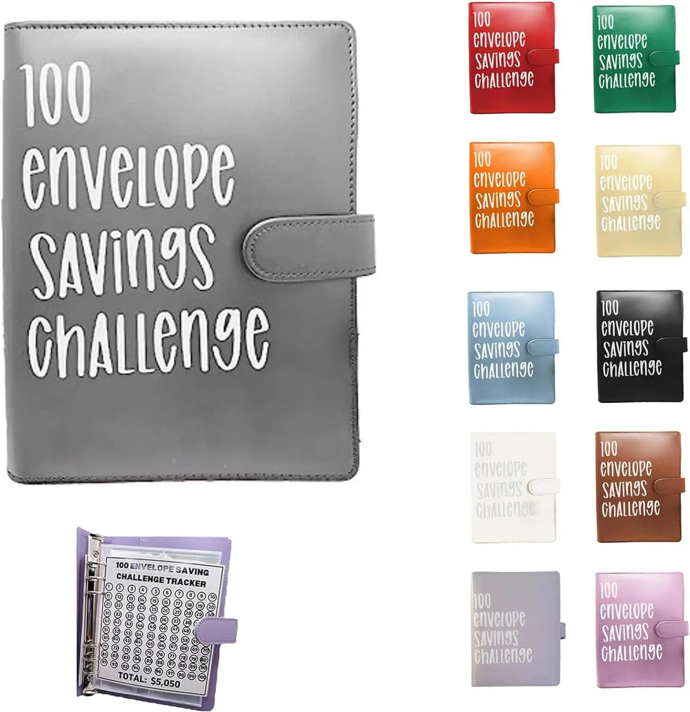 100 Envelope Money Saving Challenge Binder, Save up to $5050.00 Artlaza-AMA