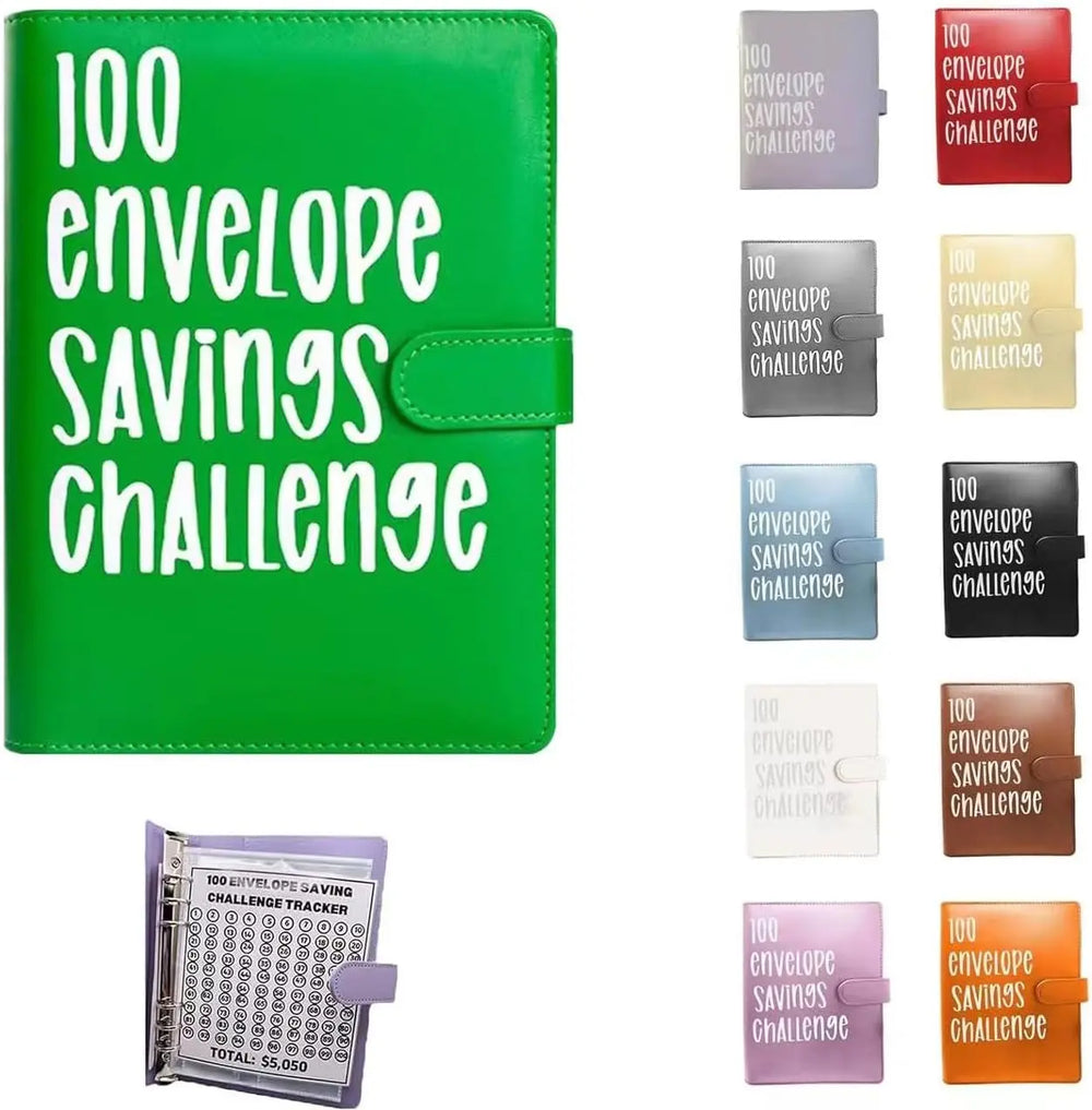 100 Envelope Money Saving Challenge Binder, Save up to $5050.00 Artlaza-AMA