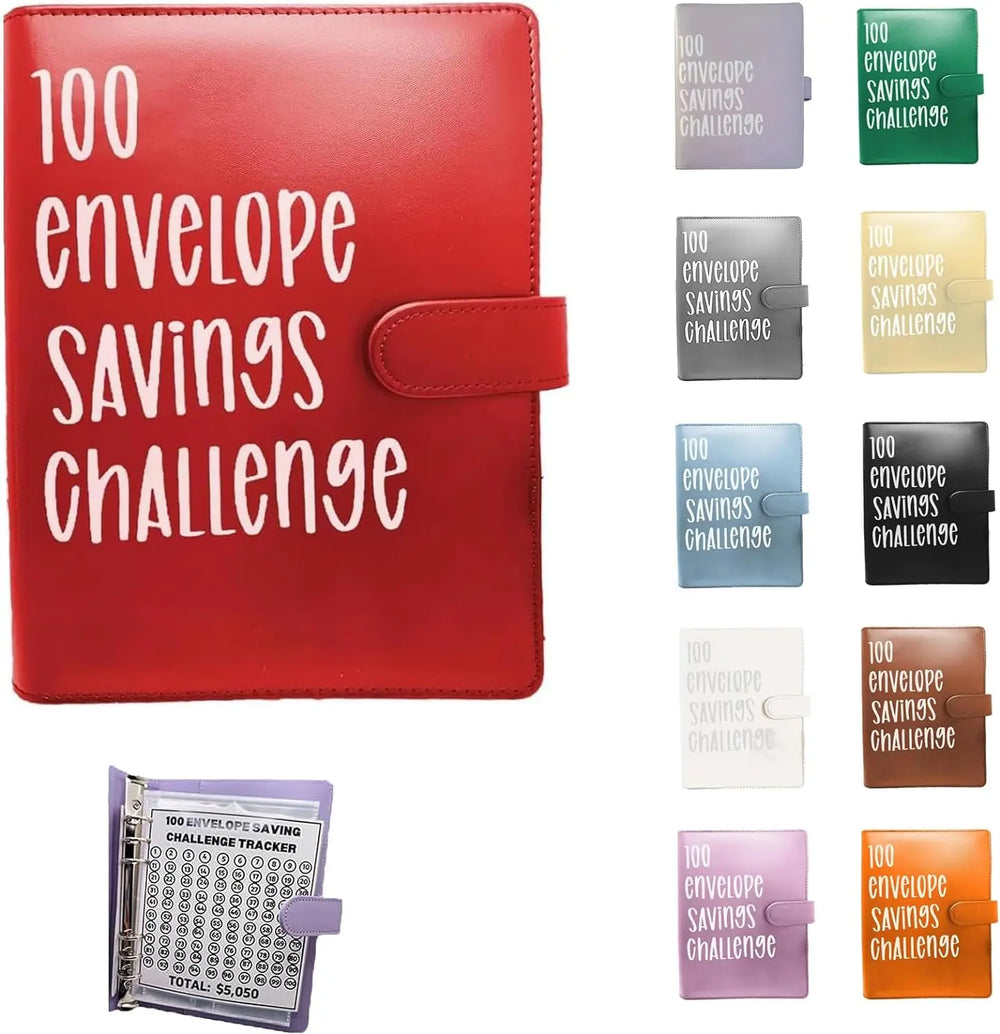 100 Envelope Money Saving Challenge Binder, Save up to $5050.00 Artlaza-AMA