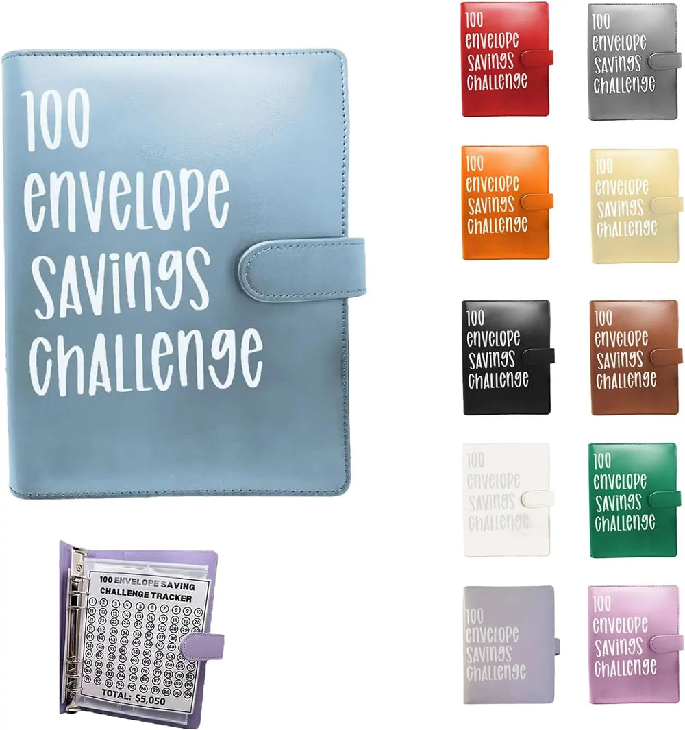 100 Envelope Money Saving Challenge Binder, Save up to $5050.00 Artlaza-AMA