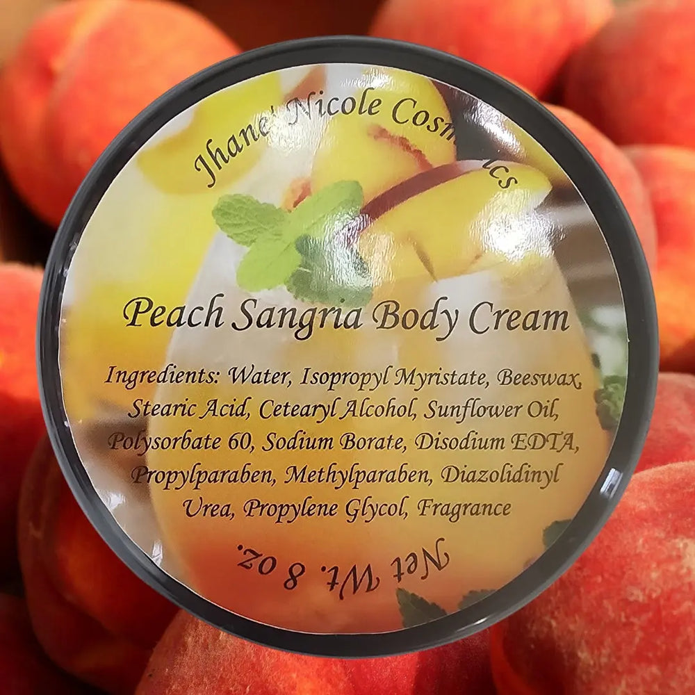 Peach Sangria Body Cream Jhane' Nicole Cosmetics