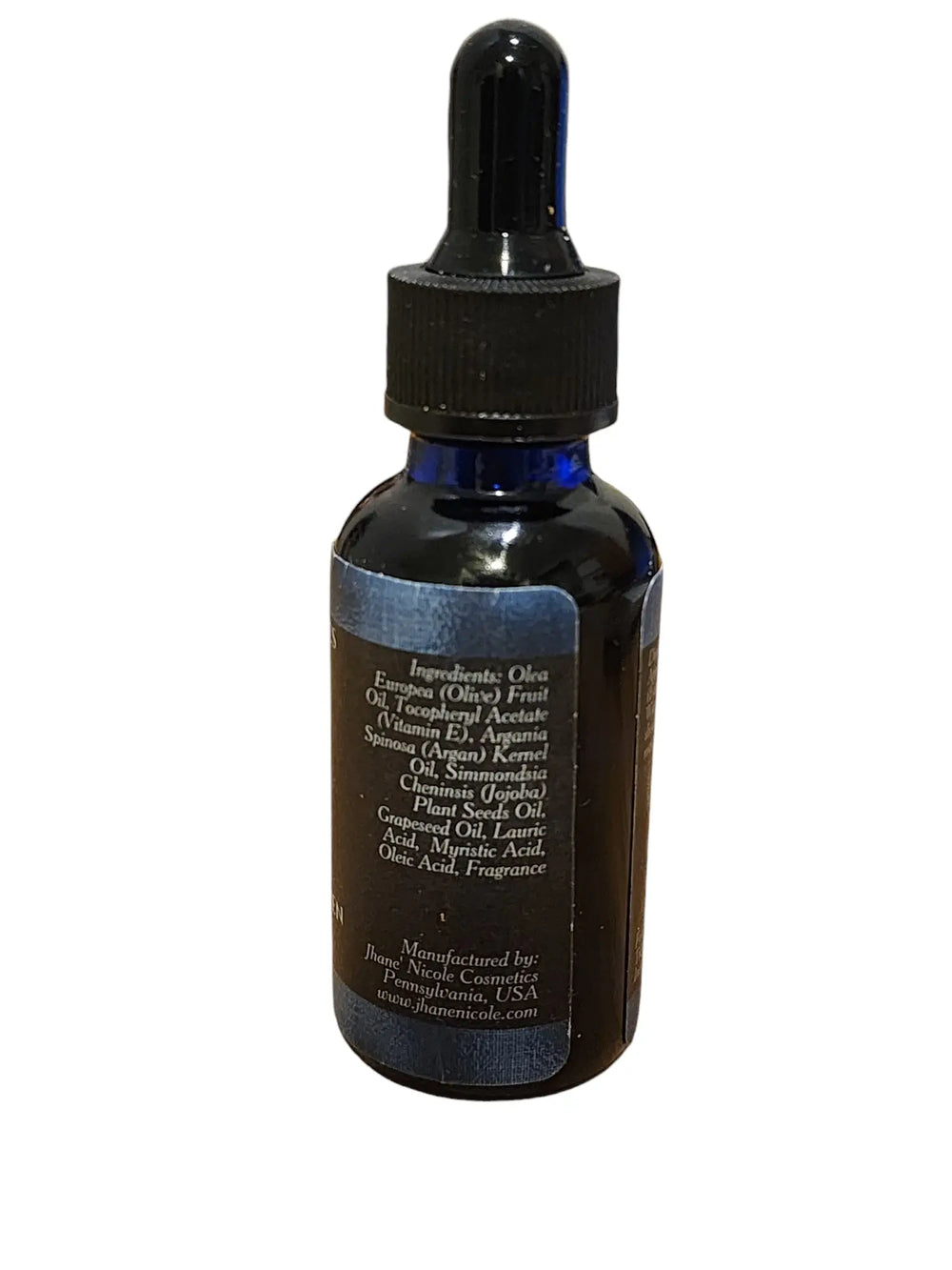 Dark Blue Scented Body Oil for Men Jhane' Nicole Cosmetics