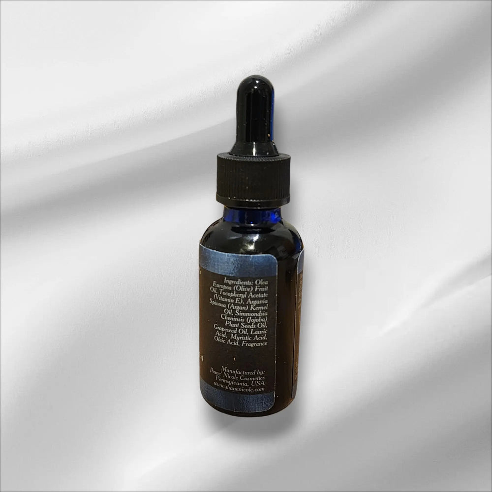 Dark Blue Scented Body Oil for Men Jhane' Nicole Cosmetics