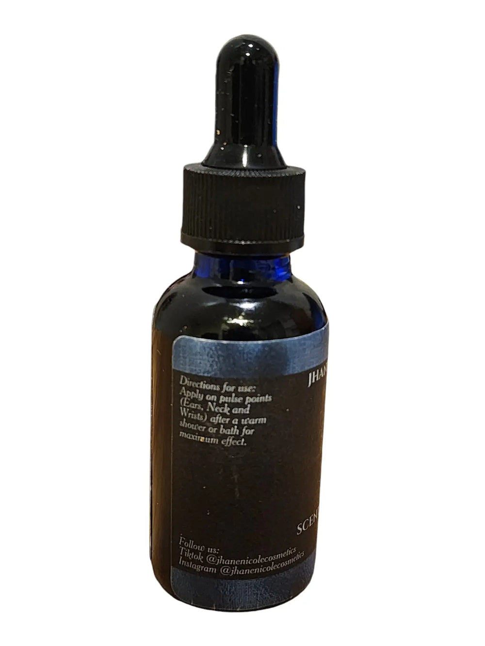 Dark Blue Scented Body Oil for Men Jhane' Nicole Cosmetics