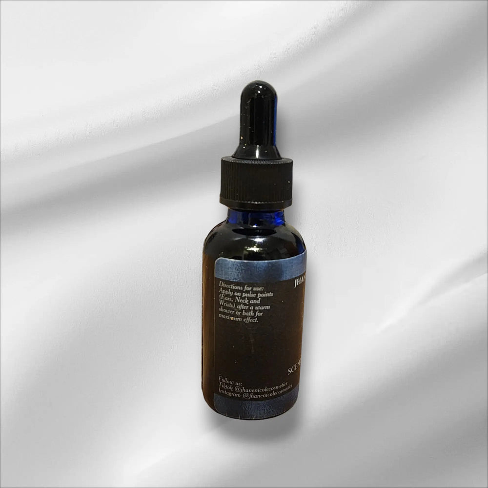 Dark Blue Scented Body Oil for Men Jhane' Nicole Cosmetics