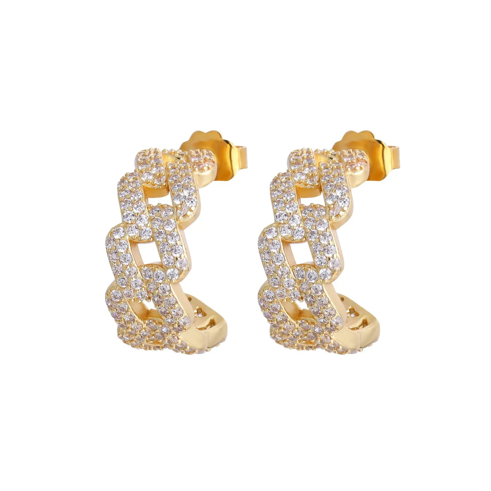 Big Statement 18k Gold Plated Hoop Earrings Jhane' Nicole Cosmetics