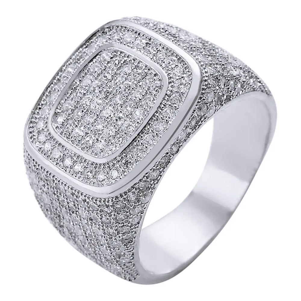 Multi-Layer Full Zirconia Men's Ring Jhane' Nicole Cosmetics