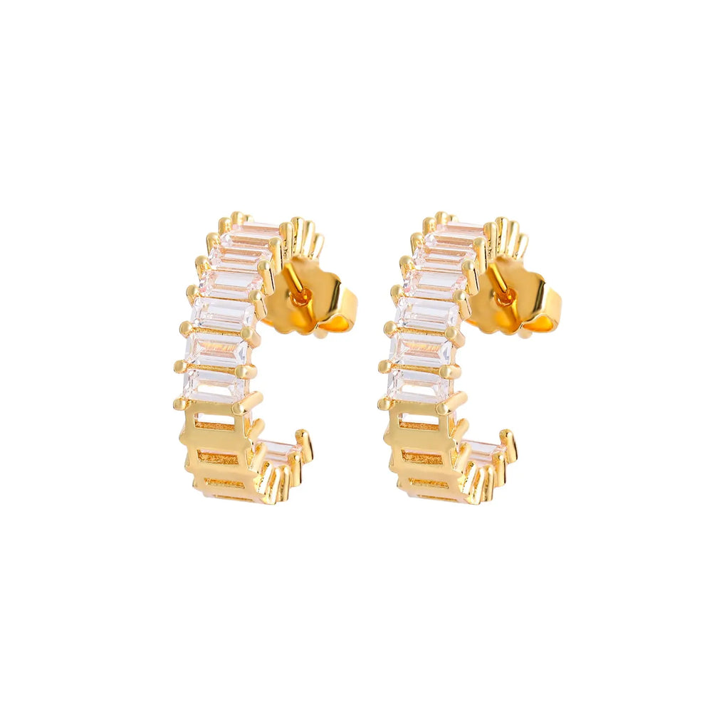 Big Statement 18k Gold Plated Hoop Earrings Jhane' Nicole Cosmetics