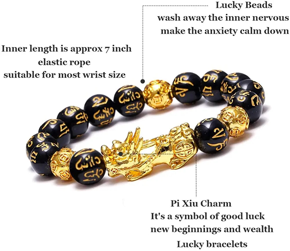 Black Obsidian Wealth Bracelet Jhane' Nicole Cosmetics