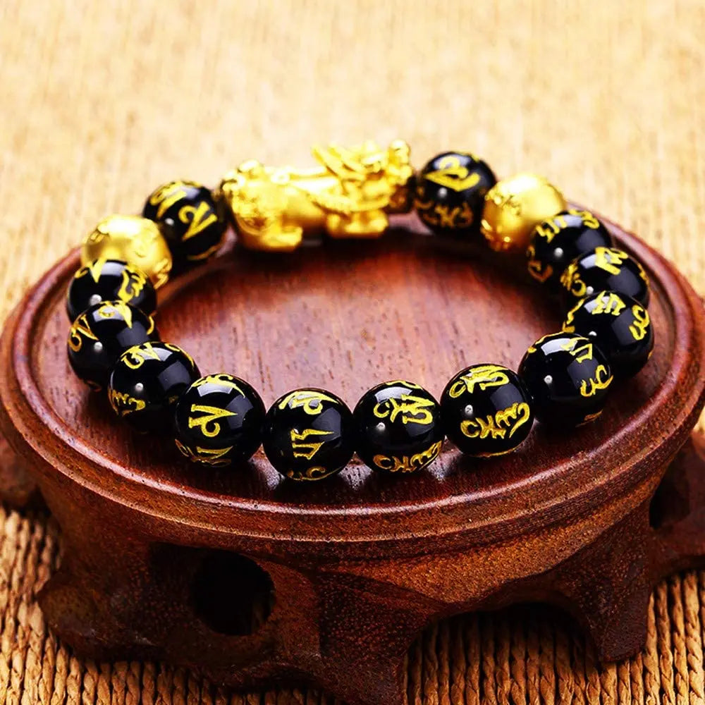 Black Obsidian Wealth Bracelet Jhane' Nicole Cosmetics