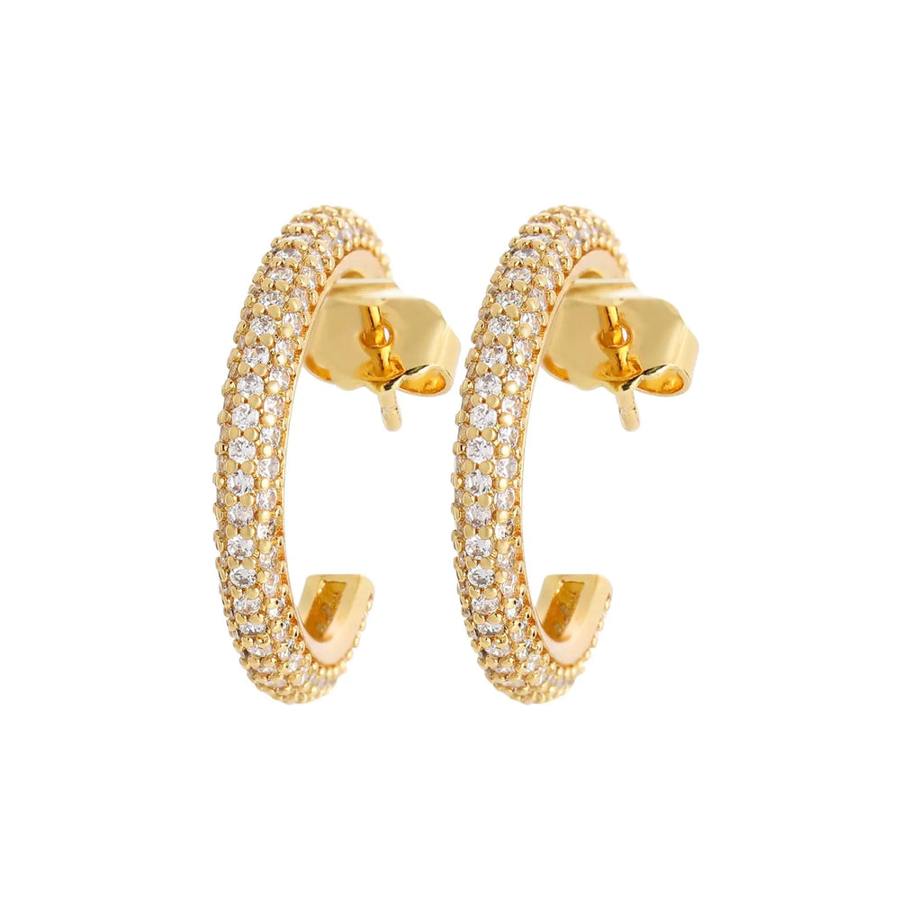 Big Statement 18k Gold Plated Hoop Earrings Jhane' Nicole Cosmetics