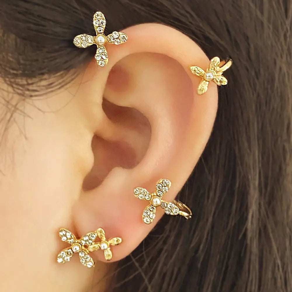 Trendy Earring Ear Cuffs Jhane' Nicole Cosmetics