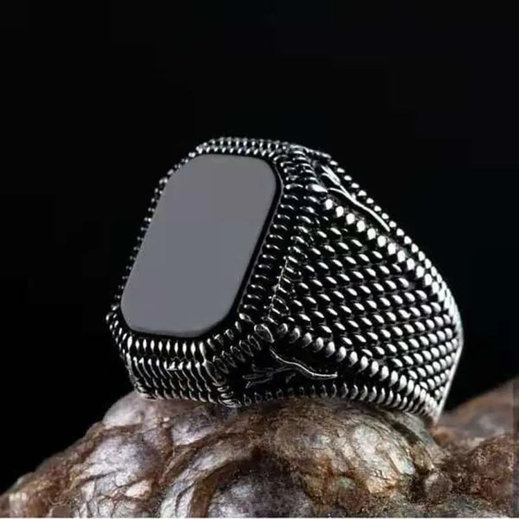 Sterling Silver Black Onyx Stone Ring Jhane' Nicole Cosmetics