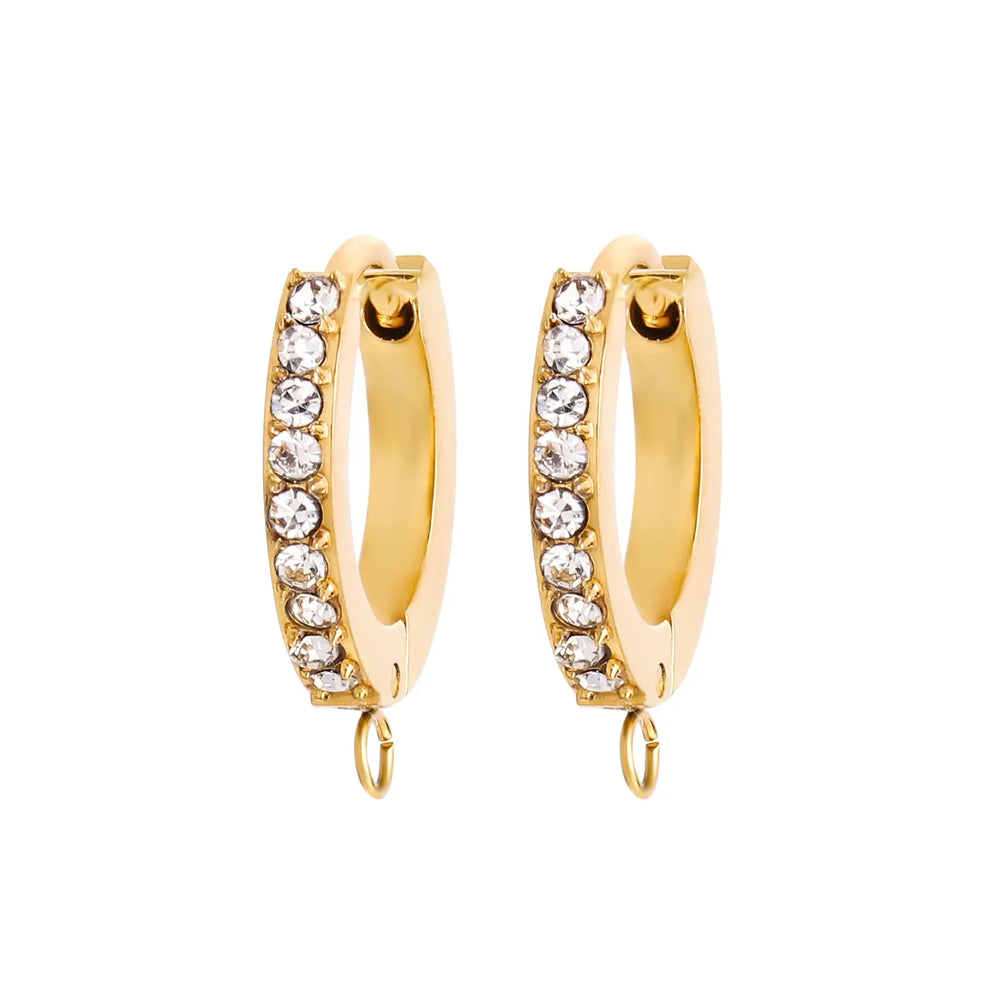 Big Statement 18k Gold Plated Hoop Earrings Jhane' Nicole Cosmetics